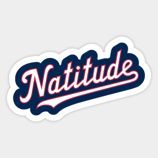 Natitude - Navy Sticker